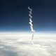 Illustration for article titled The last launch of NASAs Space Shuttle program, caught from an airplane